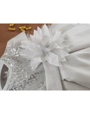 Vestito per bimba bianco con paillettes